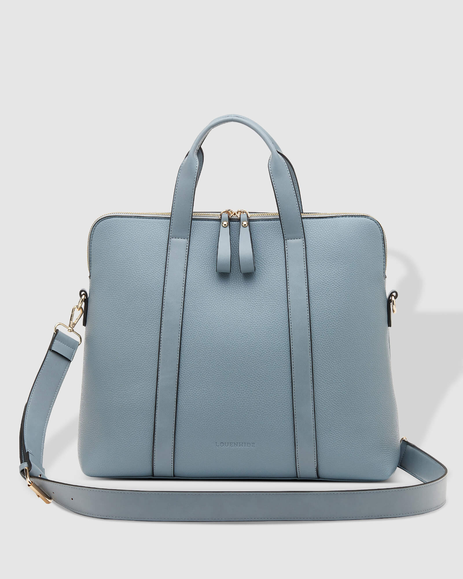 Rhodes Laptop Bag Wedgewood Blue Louenhide The Butterfly Boutique