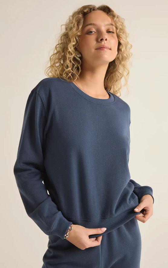 The Classic Crew Sweatshirt Midnight Z Supply